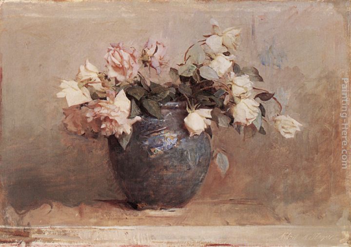 Roses painting - Abbott Handerson Thayer Roses art painting